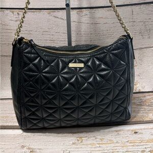 Kate Spade Aurelia Whitaker Place Quilted Black Leather Hobo Bag
